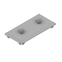 MODULAR SOLUTIONS POLYAMIDE END CAP 45MM X 90MM, GRAY